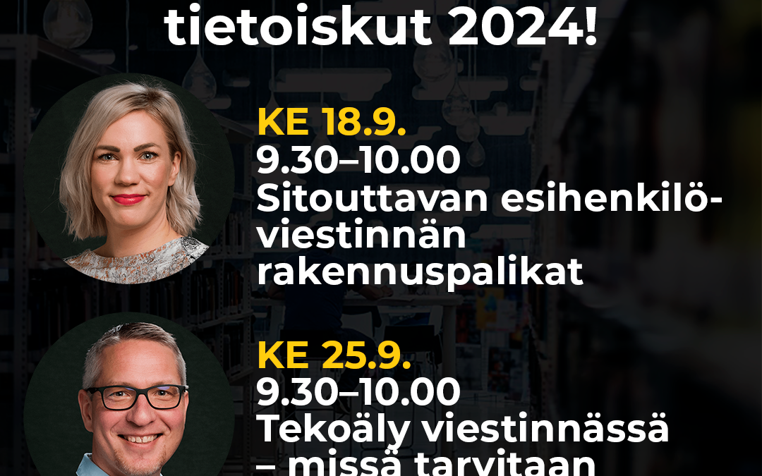 Viestinnän webinaarit: tekoäly ja esihenkilöviestintä
