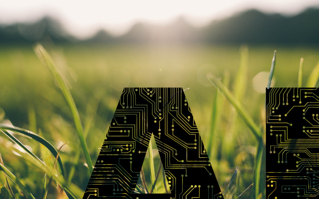 Kuvassa on AI-logo, sekä vihreä nurmitausta.