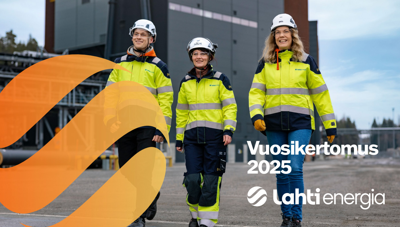 Lahti Energian vuoden 2025 kestävyysraportin kansi.