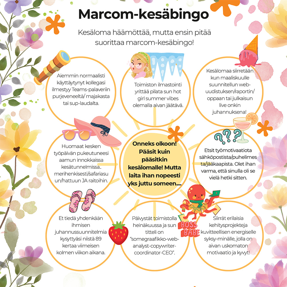 Lompsi lomille kesäbingon kautta!