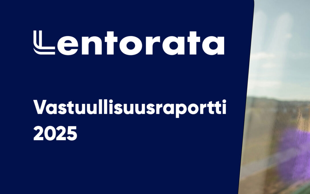 Lentorata Oy vastuullisuusraportti 2025 kansi